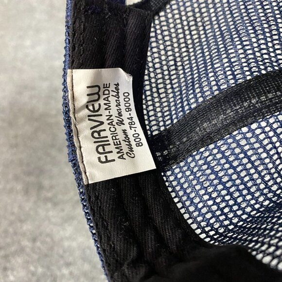 Thornton Contracting Trucker Hat Blue Vintage Made in USA - Picture 4 of 5